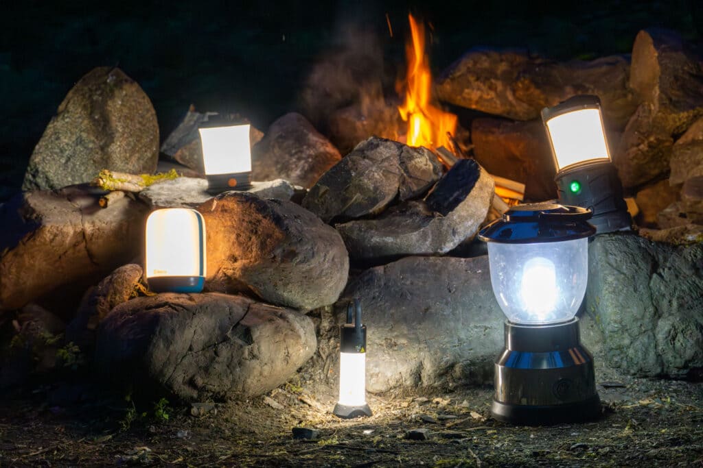 camping light with different size and weight