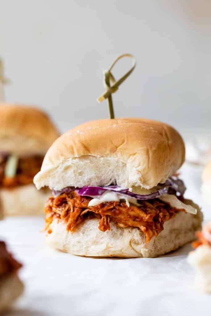 BBQ chicken slider