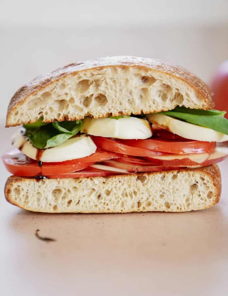 a caprese sandwich