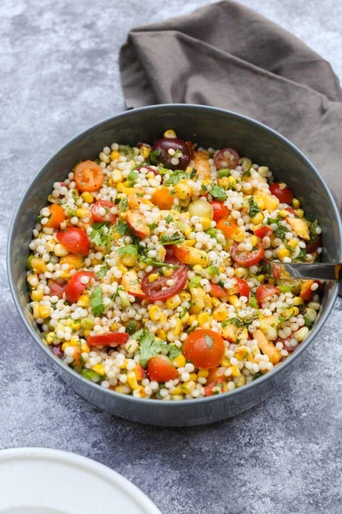 couscous salad in a bowl