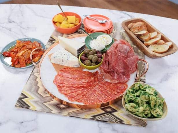 salami and cheese platter