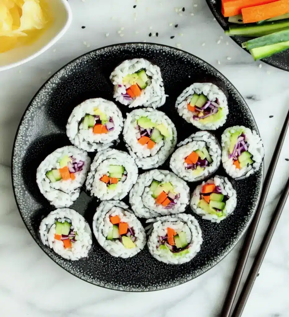 vegetable sushi rolls