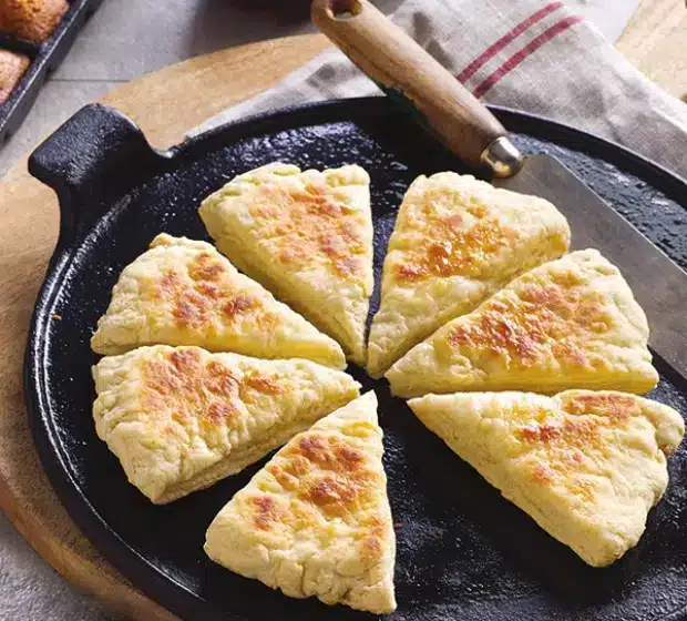 scones in a pan