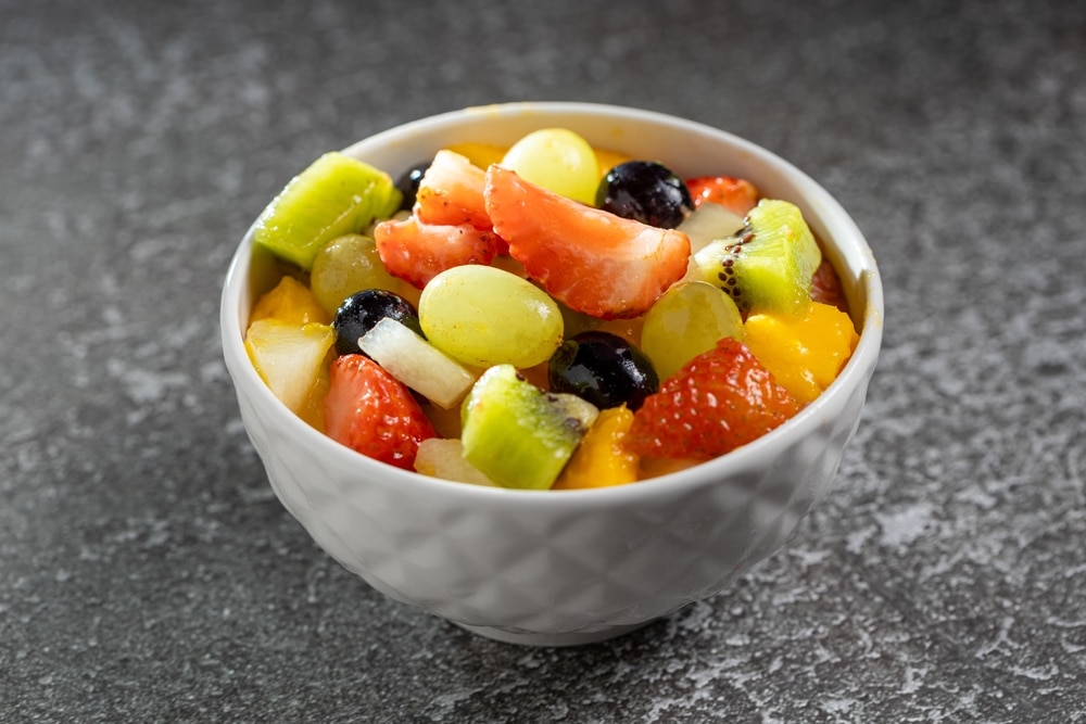 Healthy Fresh Fruit Salad In Bowl