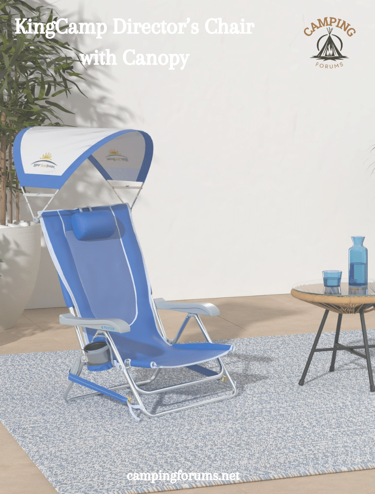 GCI Outdoor SunShade Recliner Chair with Canopy  Isolated on White Background